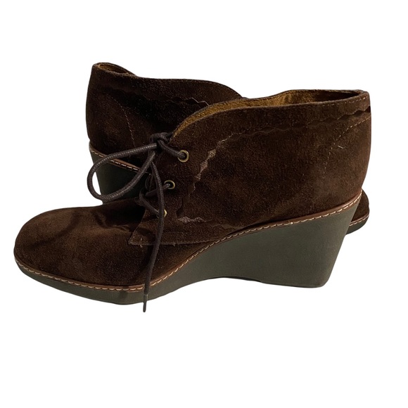 Naturalizer Kaitlyn Suede Wedge Booties Sz 11M NWOT - Picture 6 of 7